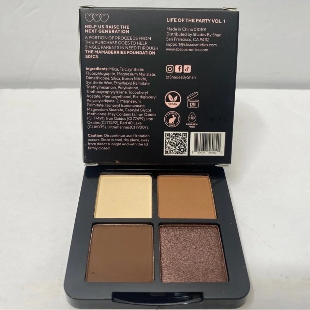 Shades by Shan Eyeshadow Palette- Life of the Party Vol. 1